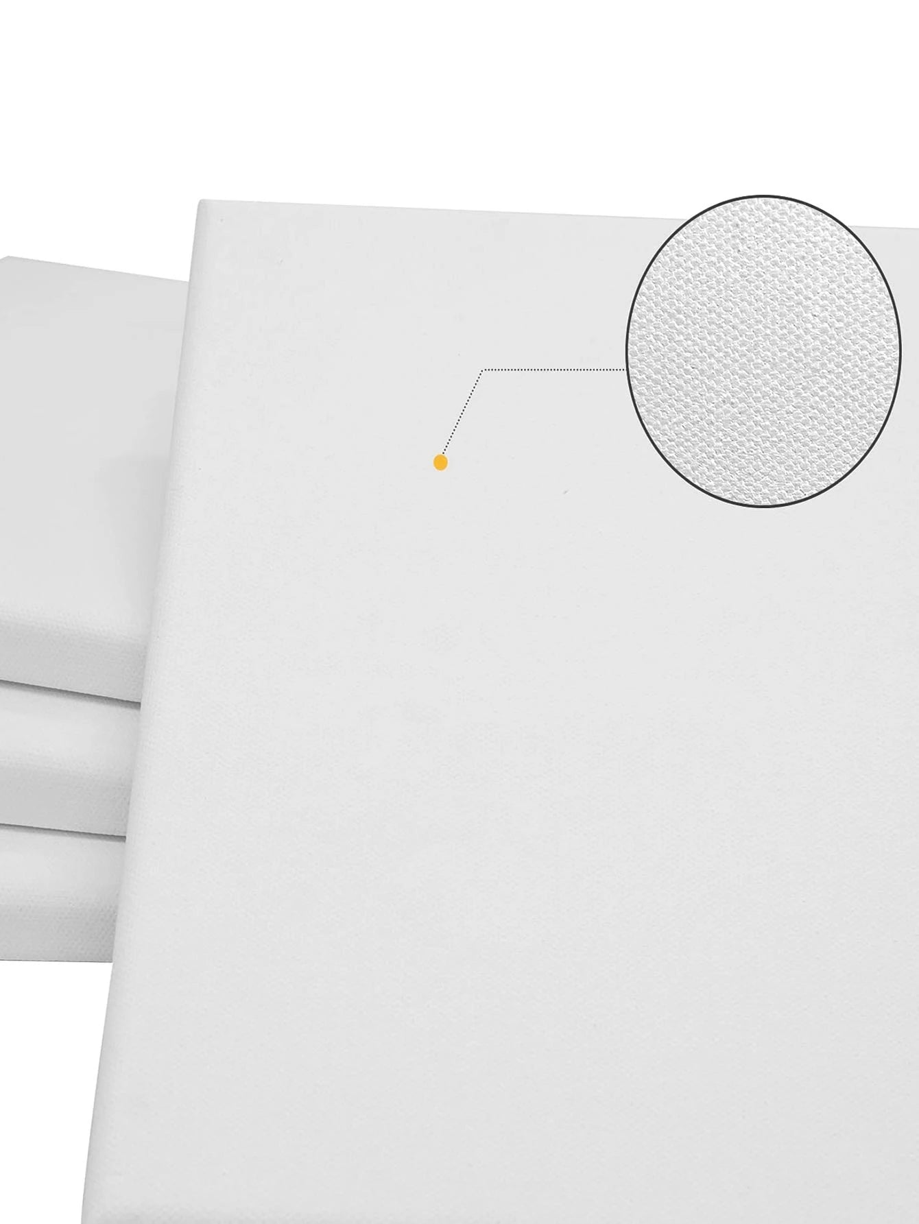 Quad Canvas Pack: 8x10” Premium Cotton, Pre-Primed for Painting