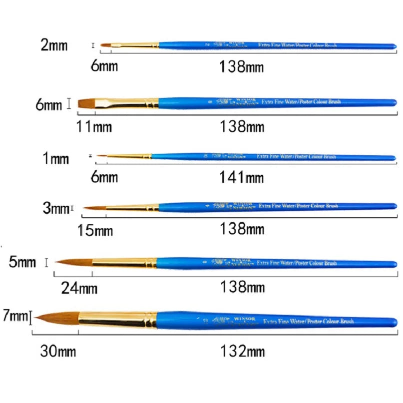 WINSOR&NEWTON Mixed Hair Brushes