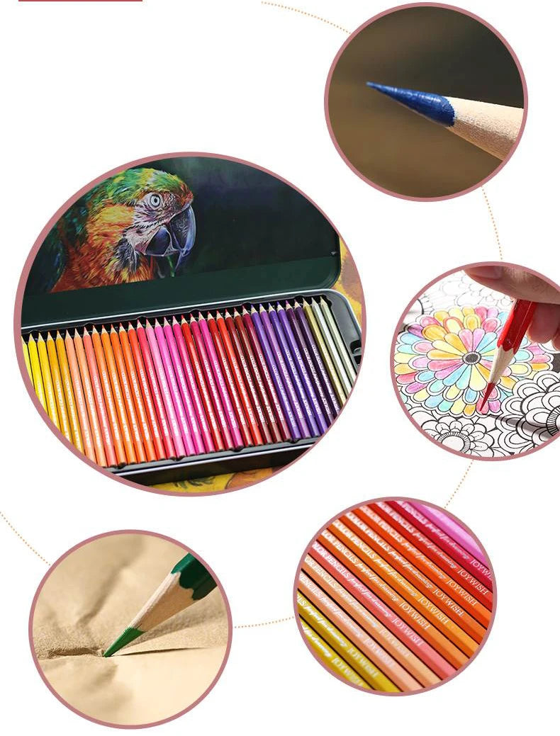 12/24/48/72 Colored Pencil Kit with Artist's Essentials