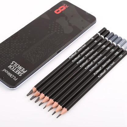8-Piece Professional Graphite Pencil w/ Collector's Tin Box